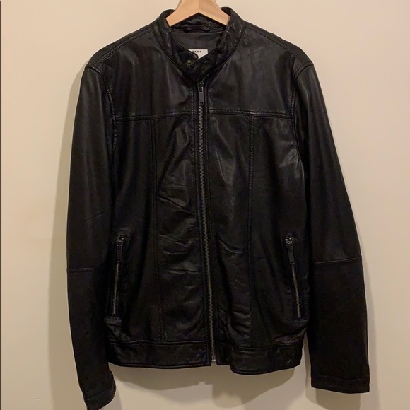 Dkny Other - NEW. DKNY Men’s Black Leather Moto Jacket